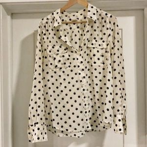 J. Crew silk button down